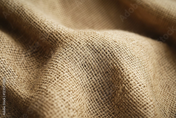 Fototapeta a close-up of a soft, woven fabric texture in neutral tones wallpaper background , conveying warmth and comfort suitable for lifestyle branding.


