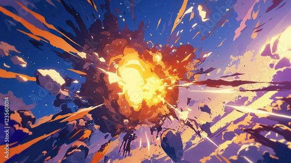 Obraz bomb explosion effect