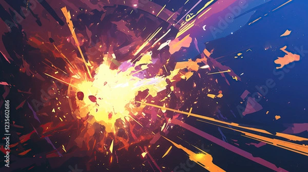 Obraz explosion of sparks