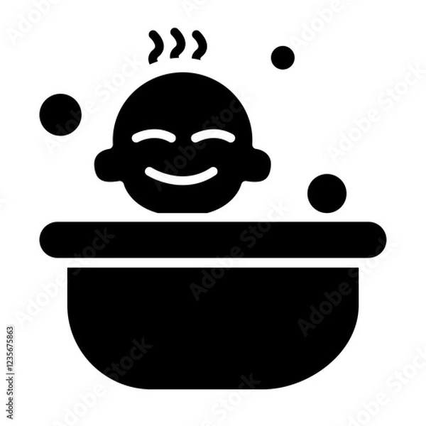 Obraz Baby bath icon