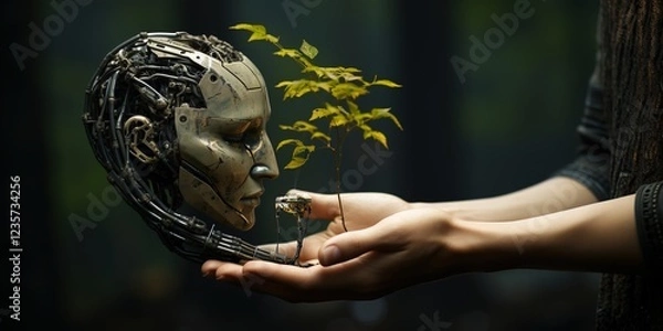 Obraz hand with a gold coin