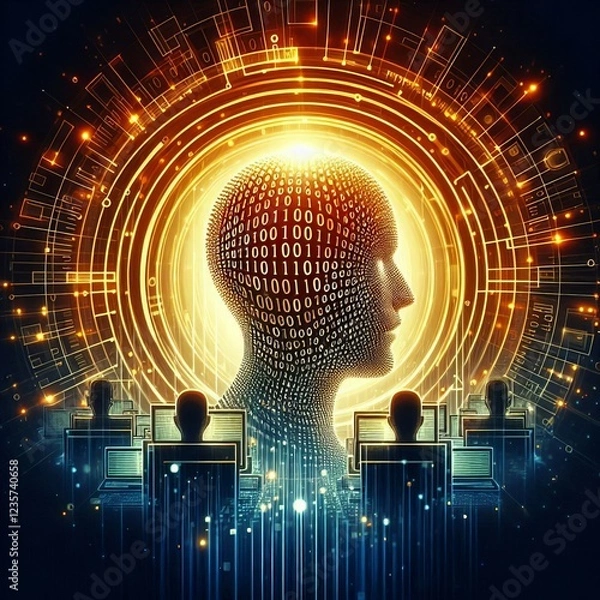 Fototapeta Binary code binary code