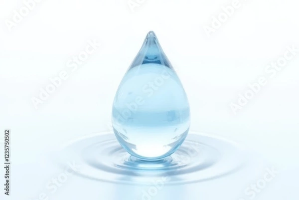 Obraz Laboratory flask in scientific research facility conducting chemical reactions, beverage research center with modern equipment, isolated on a solid white background