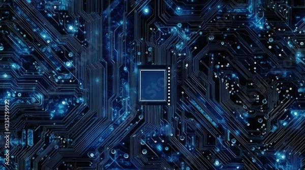 Fototapeta Abstract Circuit Board: A Deep Dive into Digital Technology