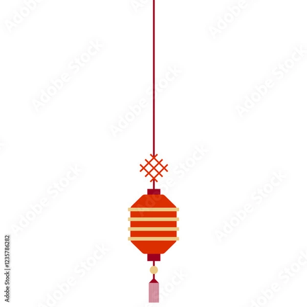 Fototapeta Traditional Chinese Lantern Border Decoration