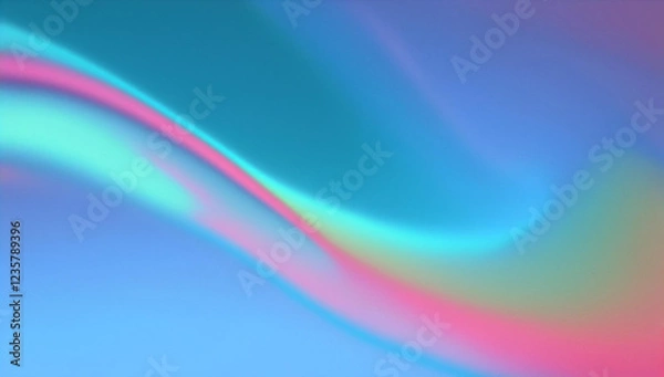 Obraz ホログラム風グラデーション背景　グラフィック素材