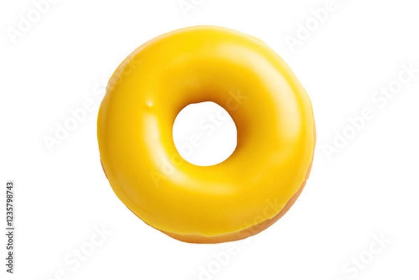 Fototapeta a yellow donut with a hole