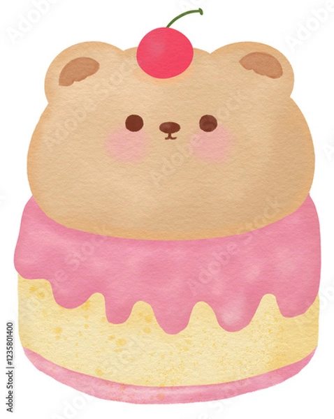 Obraz cake with cherry