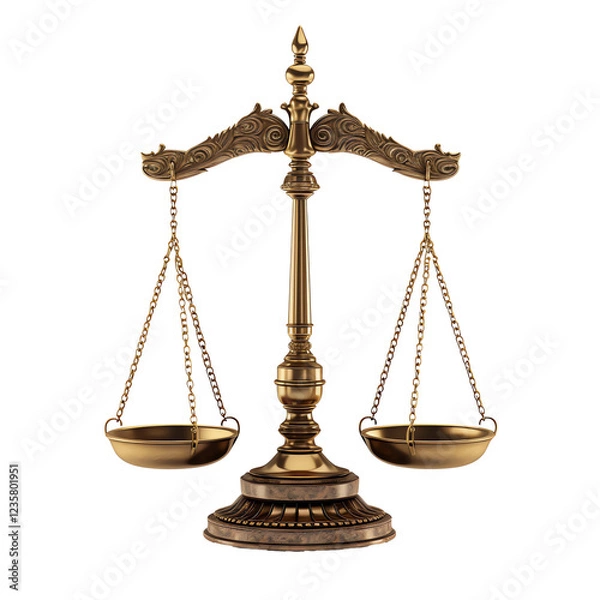 Fototapeta a gold scale with two scales