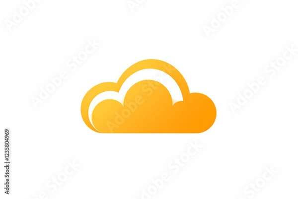 Fototapeta a yellow and white cloud