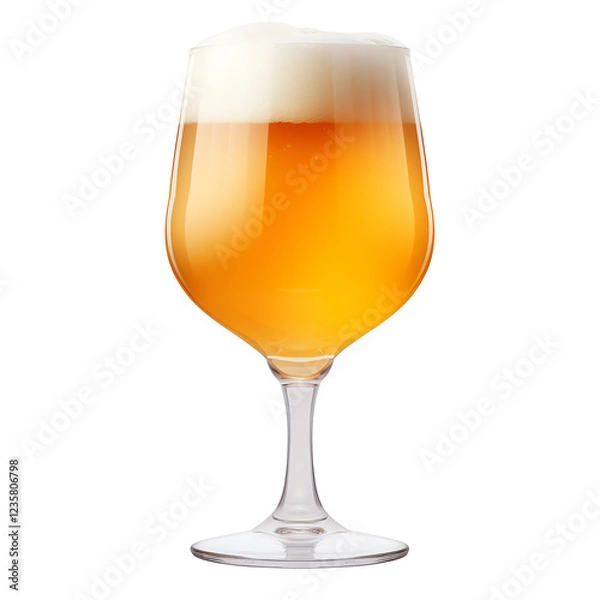 Fototapeta a glass of beer with foam