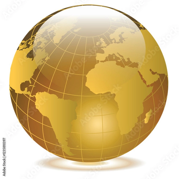 Fototapeta creative world map design vector