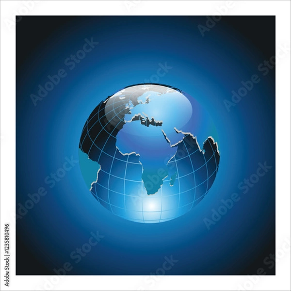 Fototapeta creative world map design vector