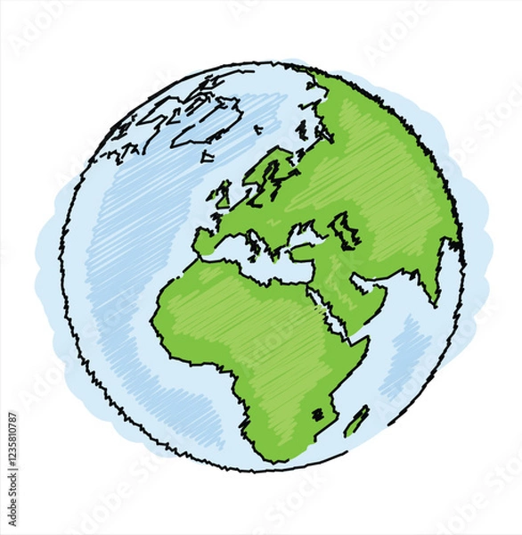 Fototapeta creative world map design vector