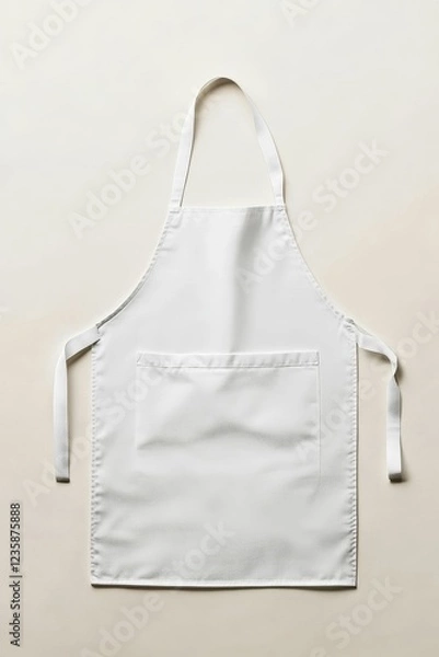 Fototapeta Pristine white apron ready for work