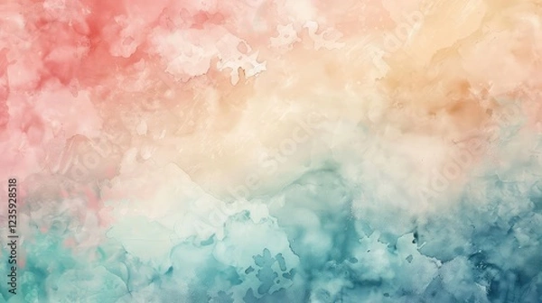 Obraz Soft and Dreamy Abstract Watercolor Background for Creative Projects