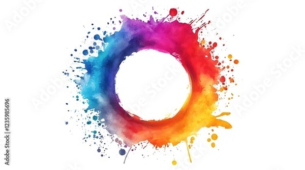 Fototapeta Colorful Abstract Circle Graphic, suitable for background or template