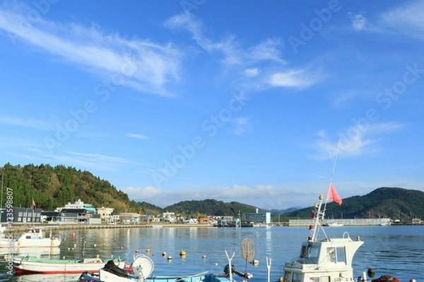 Obraz 目井津漁港　宮崎県日南市