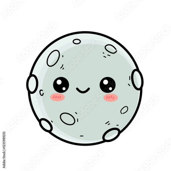 Obraz cute moon element