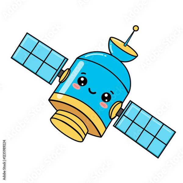 Obraz cute satellite element