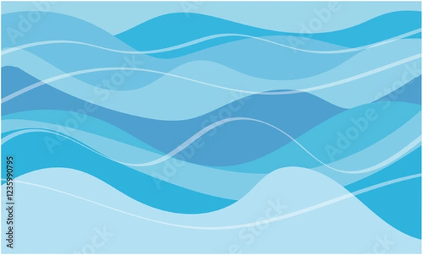Fototapeta 波のような模様の抽象的背景 ベクター