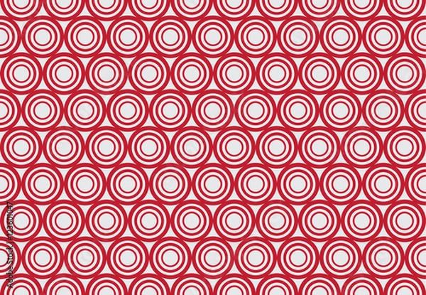Fototapeta Red polka dots seamless pattern background