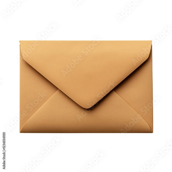 Obraz Elegant Brown Envelope with Closure Flap
