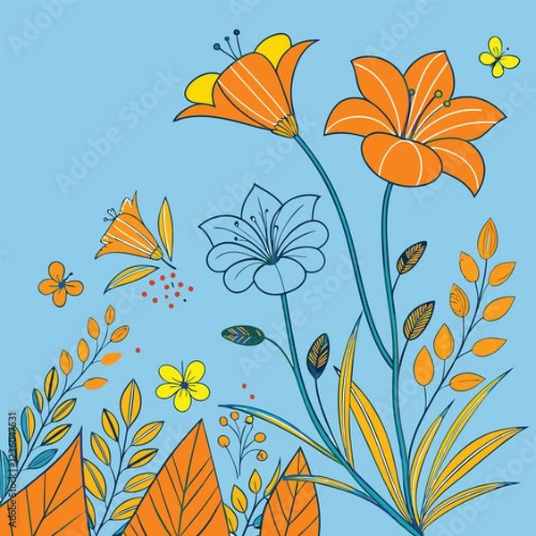 Fototapeta floral pattern design