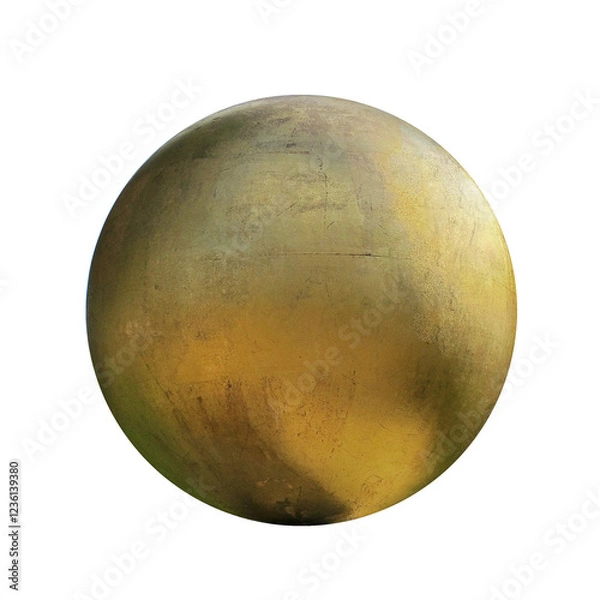 Obraz isolated golden ball