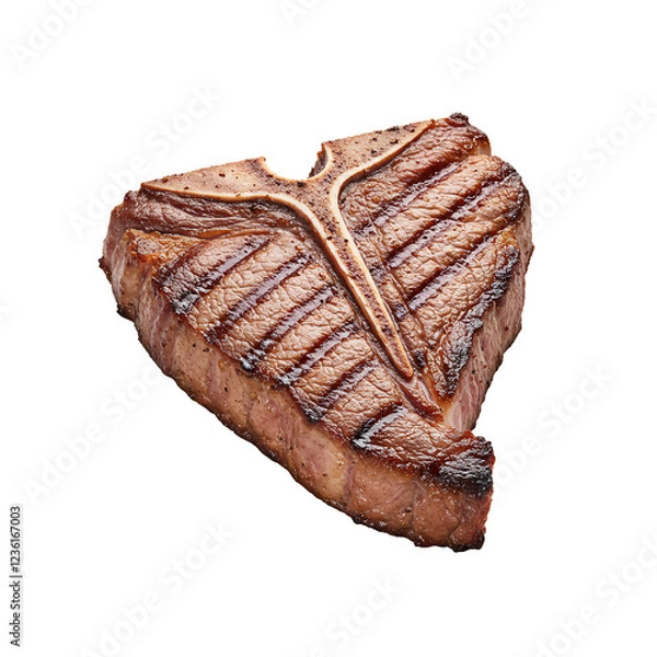 Fototapeta T-Bone Steak. PNG - Transparent Background File.