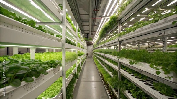 Obraz Hydroponic Vertical Farming Systems