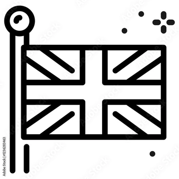 Fototapeta British Flag Icon