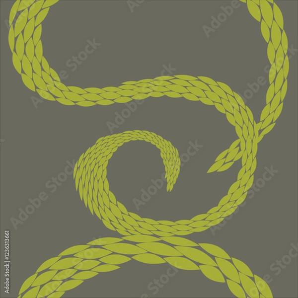 Obraz vector decorative texture of snake skin