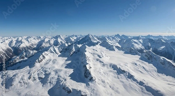 Obraz snow covered mountains