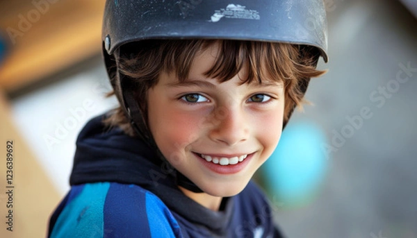 Fototapeta Portrait of a smiling child