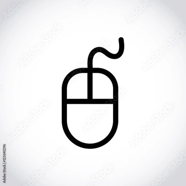 Obraz computer mouse icon stock vector illustration flat design