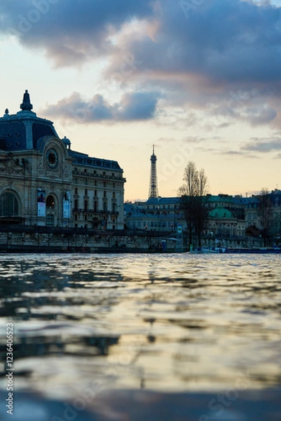 Obraz Sunset over the Seine