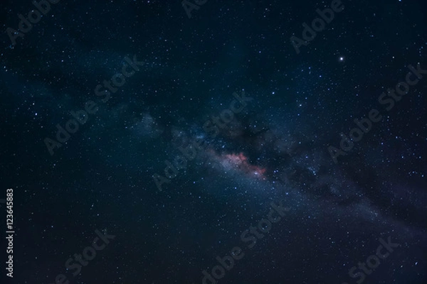 Fototapeta The Galaxy Milky Way, Long exposure astronomical photograph of the nebula Cygnus it taken at the gulf of Thailand.