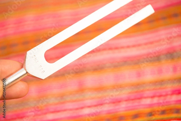 Obraz tuning fork on a fabric.