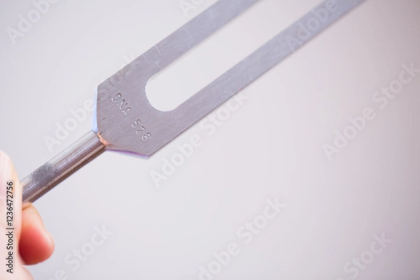Obraz tuning fork on a fabric.