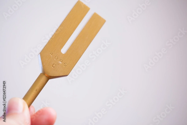 Obraz tuning fork on a fabric.