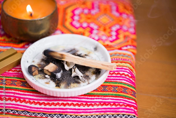 Obraz tuning fork on a fabric.