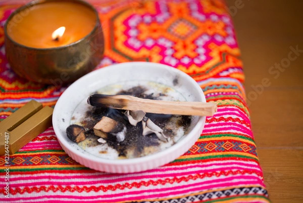 Obraz tuning fork on a fabric.