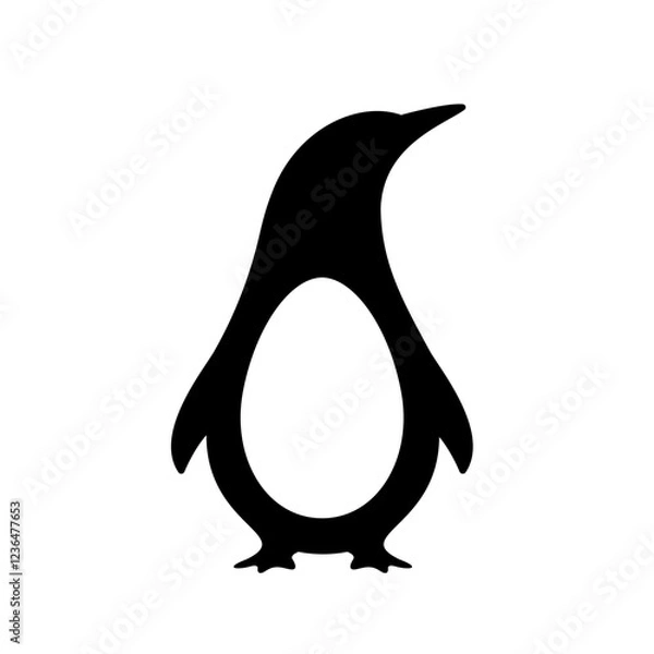 Obraz Emperor penguin logo, vector eps 10