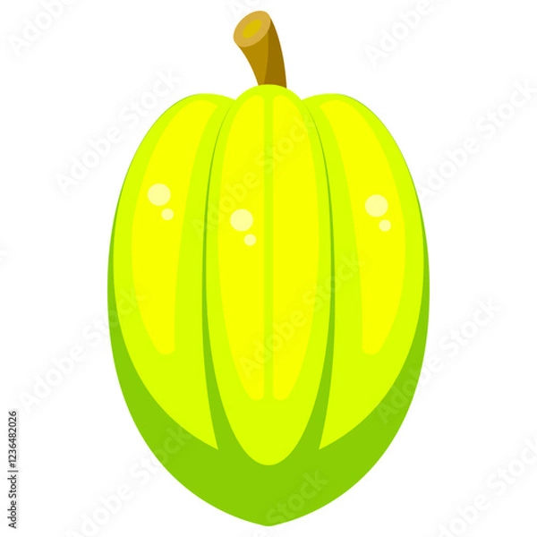 Obraz Flat Star Fruit Icon