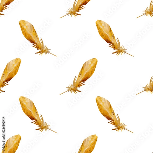 Fototapeta feathers pattern