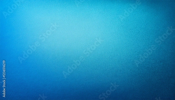 Fototapeta smooth cyan blue gradation with  tone colour light tone paint on texture recycled cardboard field blank paper background with space