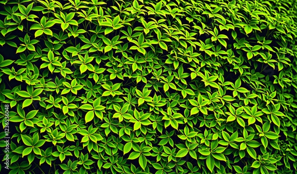 Fototapeta Green leaf hedge background.