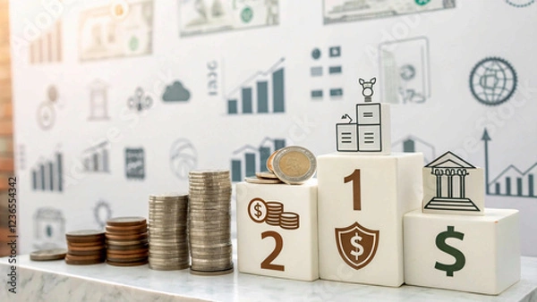 Fototapeta "Smart Money Investment Strategies: Navigating the World of Finance