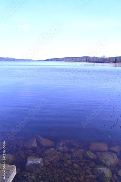 Obraz blauer klarer See 